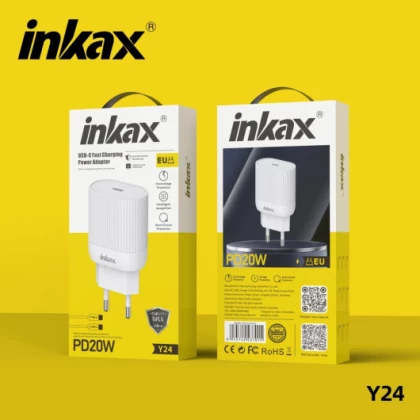 Chargeur inkax Y24 20W To Type-C Vers Type-C
