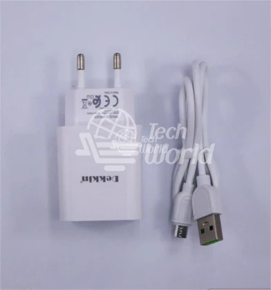 Chargeur Dekkin Micro - USB 2.1A Dk-817 - Blanc